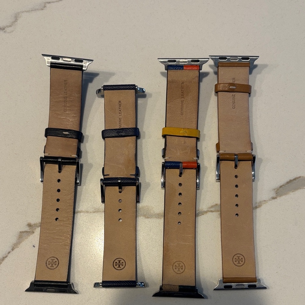 Tory Burch Leather Watch Bands - Black, Blue, Multicolor, Tan - Picture 2 of 2